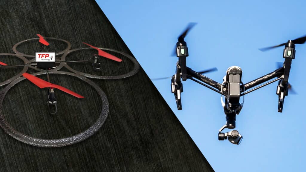 Faser-Preforms mit Carbon für UAVs und Drohnen für Industrie vom Hersteller TFP